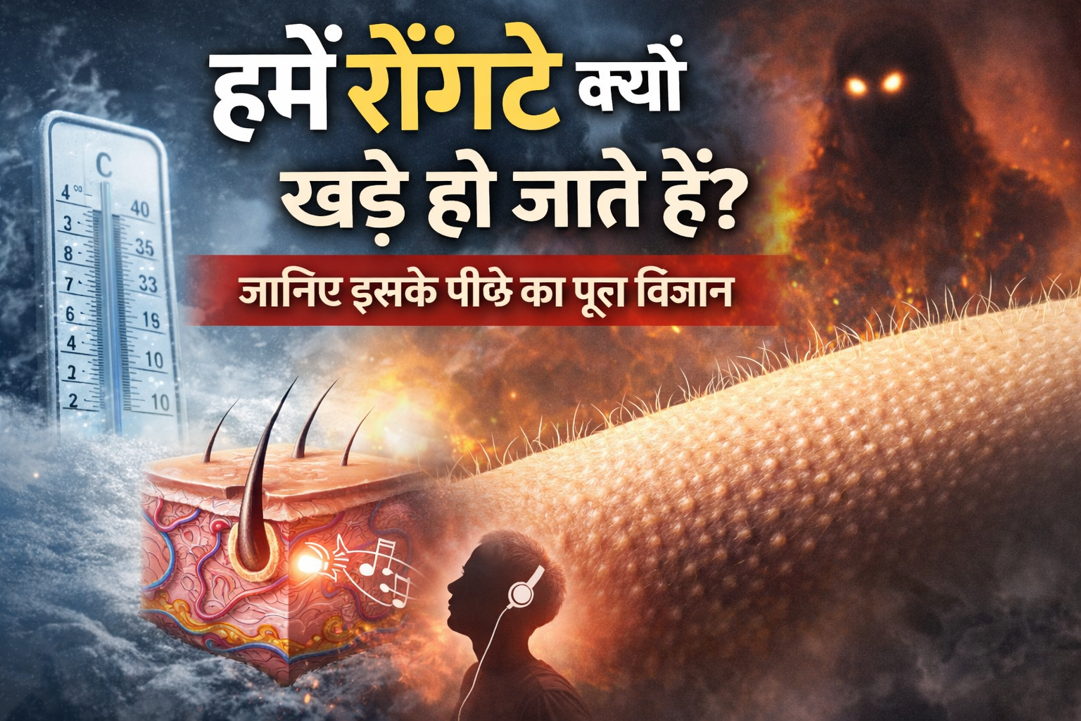 रोंगटे क्यों खड़े हो जाते हैं? जानिए इसके पीछे का पूरा विज्ञान